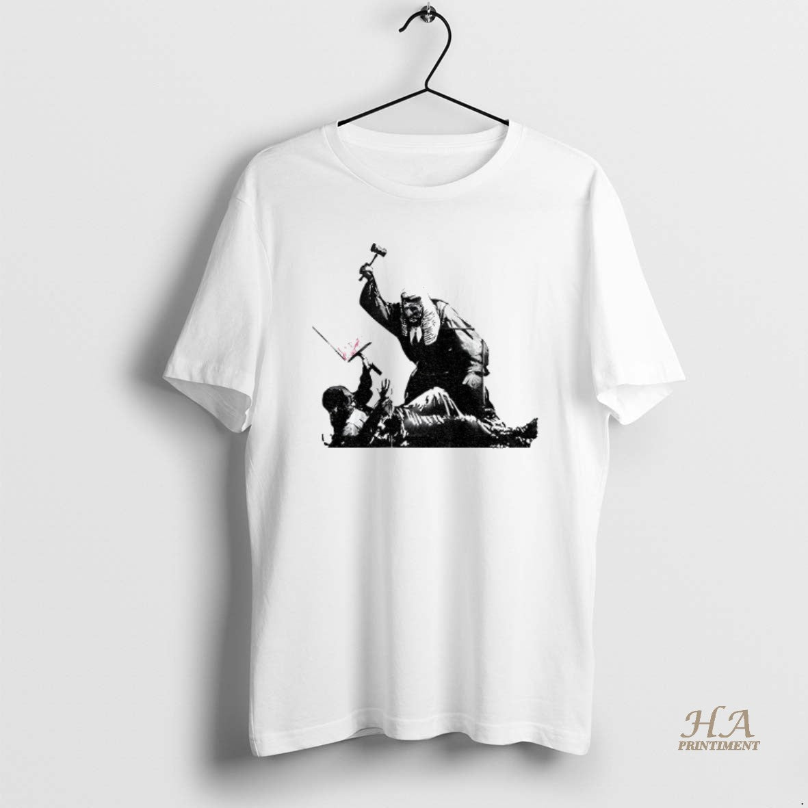 Official Banksy Royal Courts Of Justice Mural Shirt Hoodie Sweatshirt | PurePodTees.com