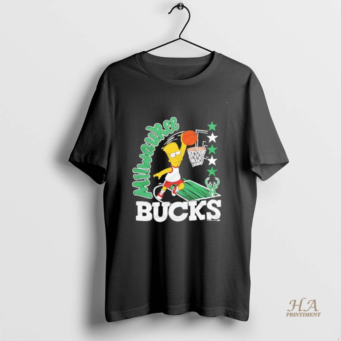 Official Bart Simpson X Milwaukee Bucks Basketball Shirt Hoodie Sweatshirt | PurePodTees.com