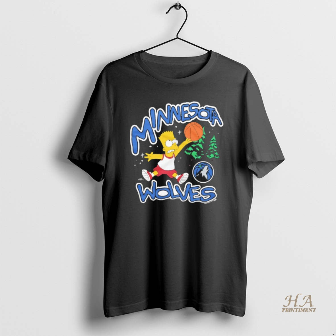 Official Bart Simpson X Minnesota Timberwolves Basketball Shirt Hoodie Sweatshirt | PurePodTees.com