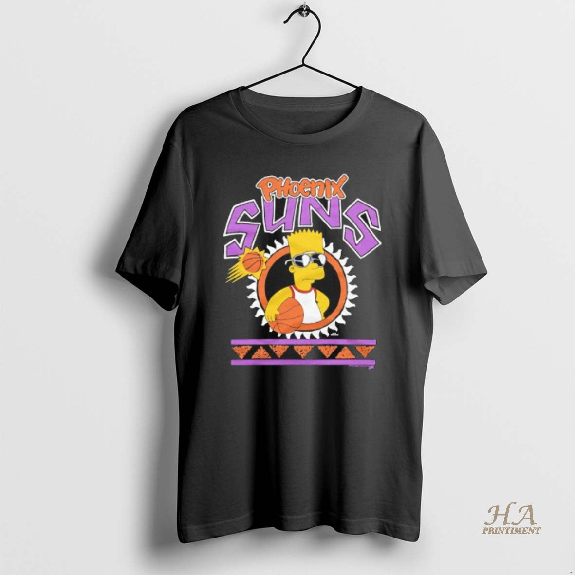 Official Bart Simpson X Phoenix Suns Basketball Shirt Hoodie Sweatshirt | PurePodTees.com