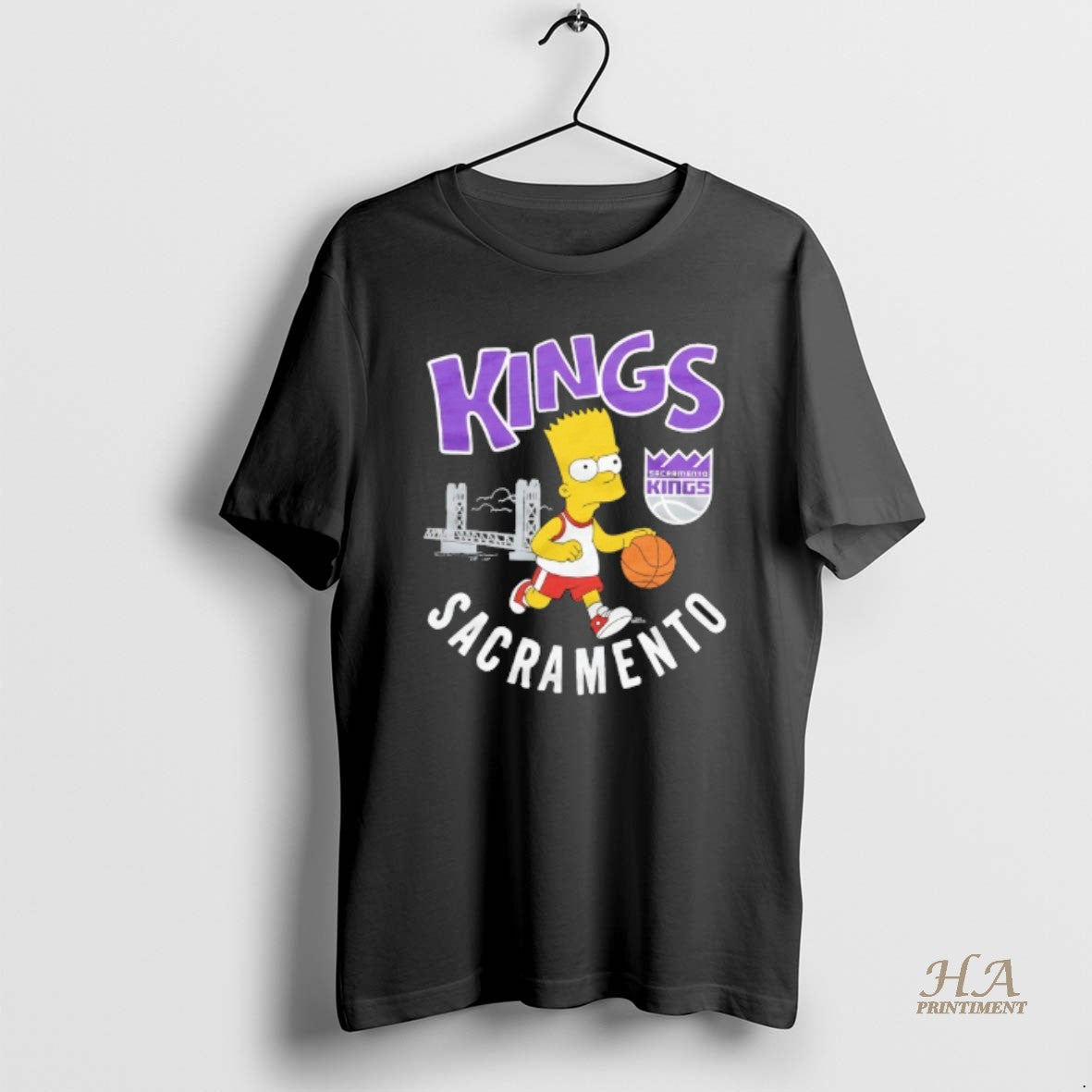 Official Bart Simpson X Sacramento Kings Basketball Shirt Hoodie Sweatshirt | PurePodTees.com
