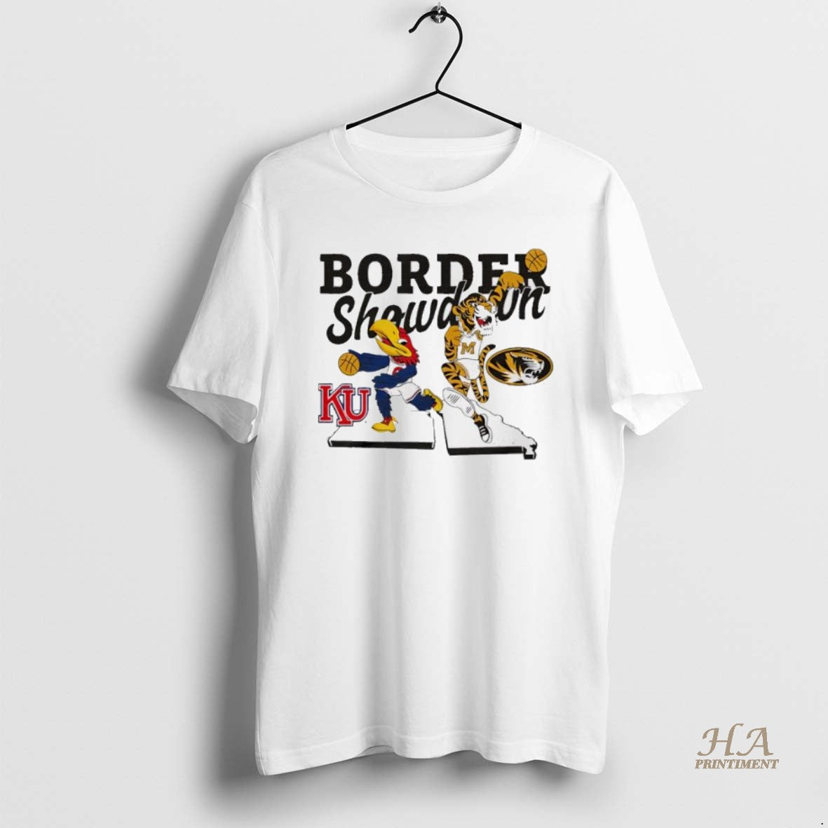 Official Basketball Border Showdown Ku Mizzou Mascots Shirt Hoodie Sweatshirt | PurePodTees.com