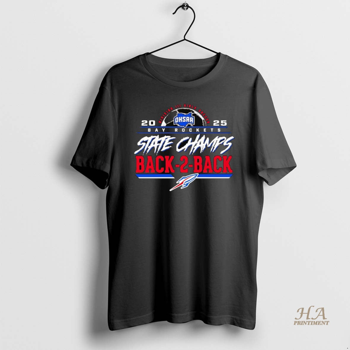 Official Bay Rockets Back To Back Ohsaa Division Iii Girls Soccer State Champions 2025 Shirt Hoodie Sweatshirt