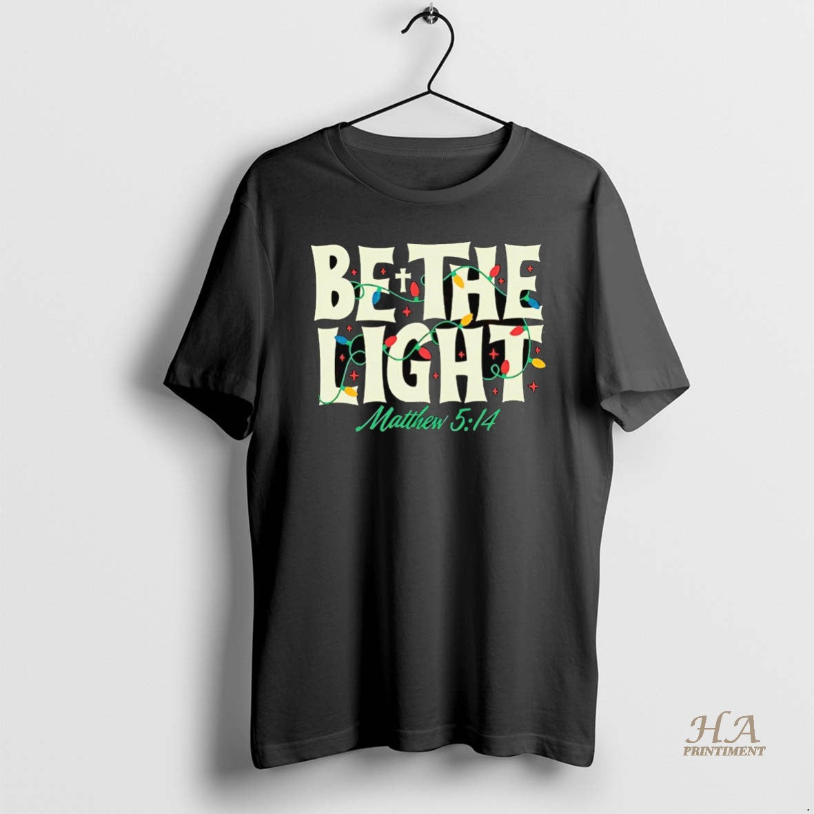 Official Be The Light Matthew 5 14 Christmas Shirt Hoodie Sweatshirt | PurePodTees.com