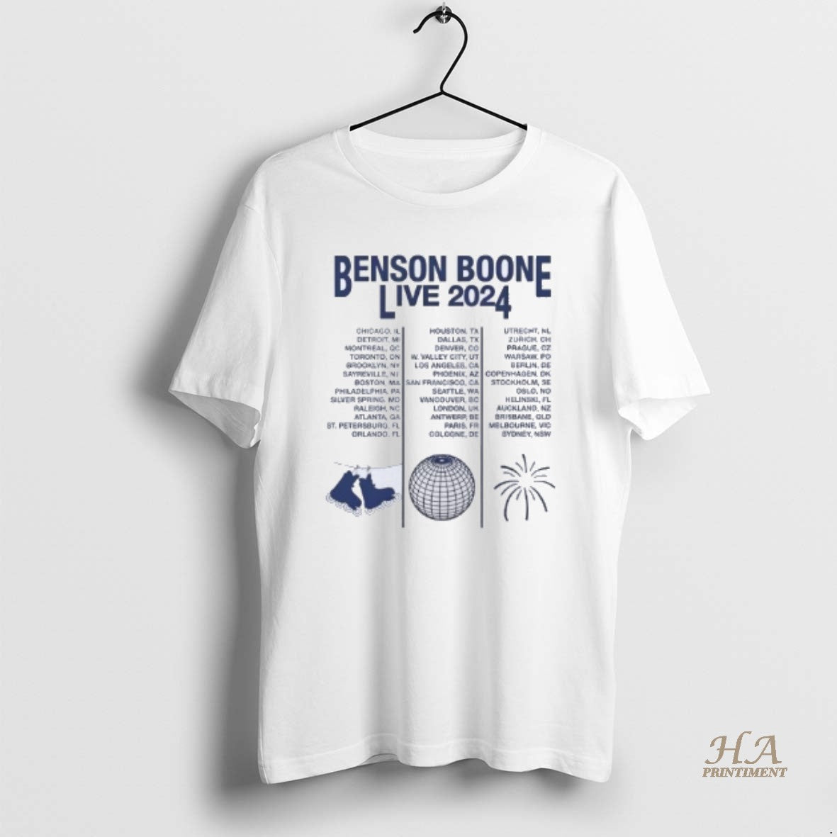 Official Benson Boone Live World Tour 2024 Shirt Hoodie Sweatshirt | PurePodTees.com
