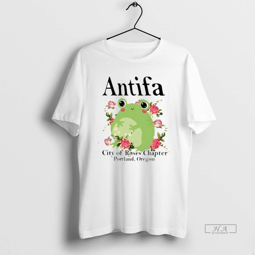 Official Best Antifa City Of Roses Frog