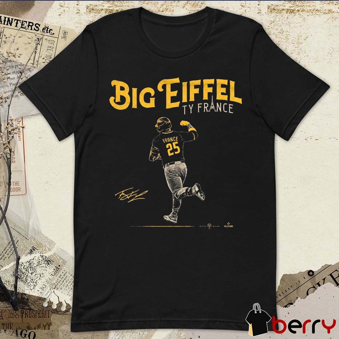 Big Eiffel Ty France San Diego Padres MLB 2026 Signature t-shirt