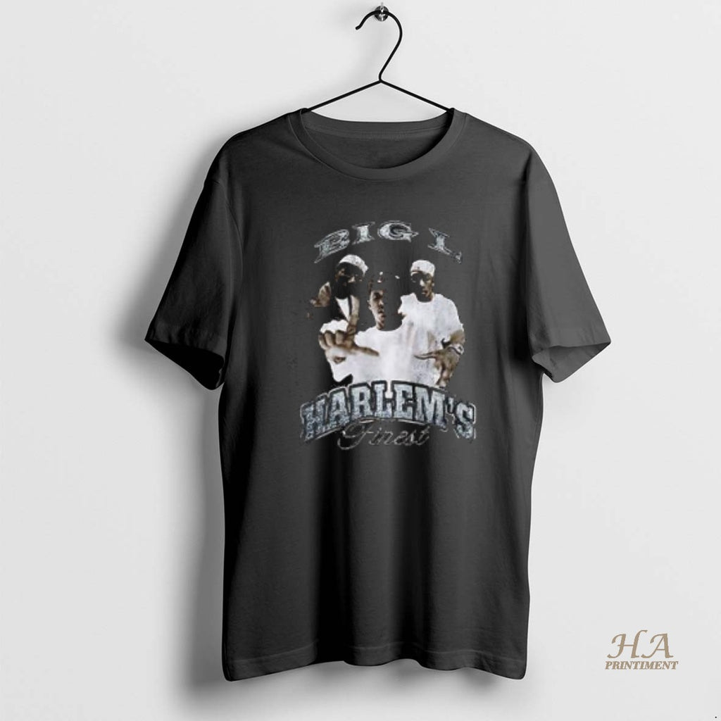 Official Big L Harlems Finest Graphic Retro Shirt Hoodie Sweatshirt | PurePodTees.com