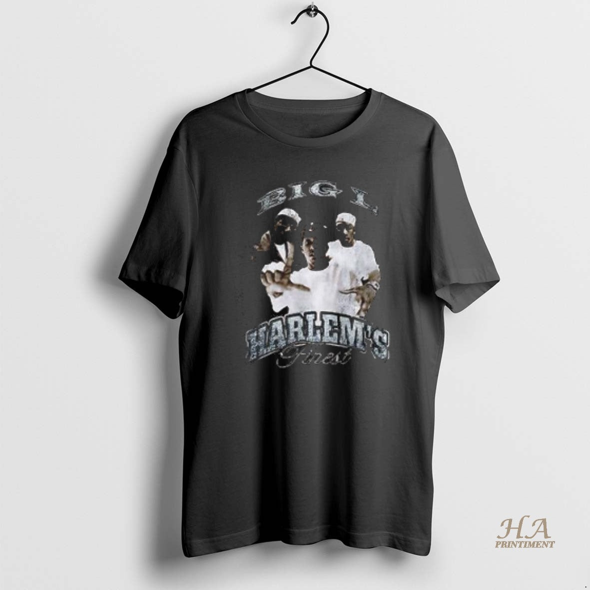Official Big L Harlems Finest Graphic Retro Shirt Hoodie Sweatshirt | PurePodTees.com