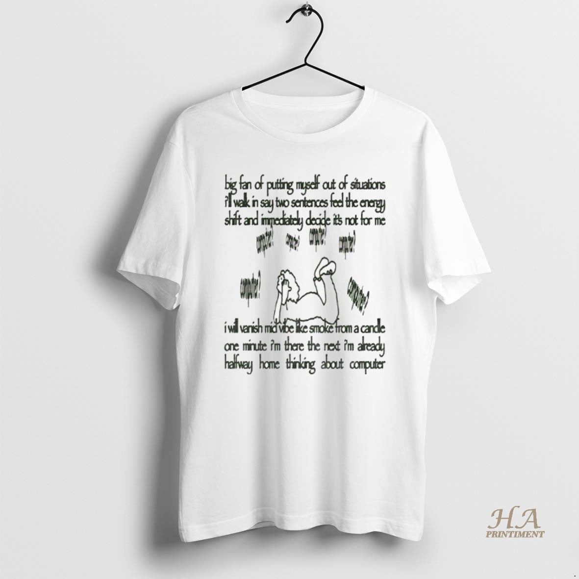 Official Big Fan Of Putting Myself Out Of Situations Ill Walk In Say Two Sentences Shirt Hoodie Sweatshirt | PurePodTees.com
