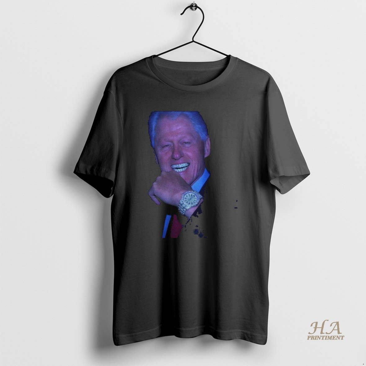 Official Bill Clinton Grillz Teeth Photo Shirt Hoodie Sweatshirt | PurePodTees.com