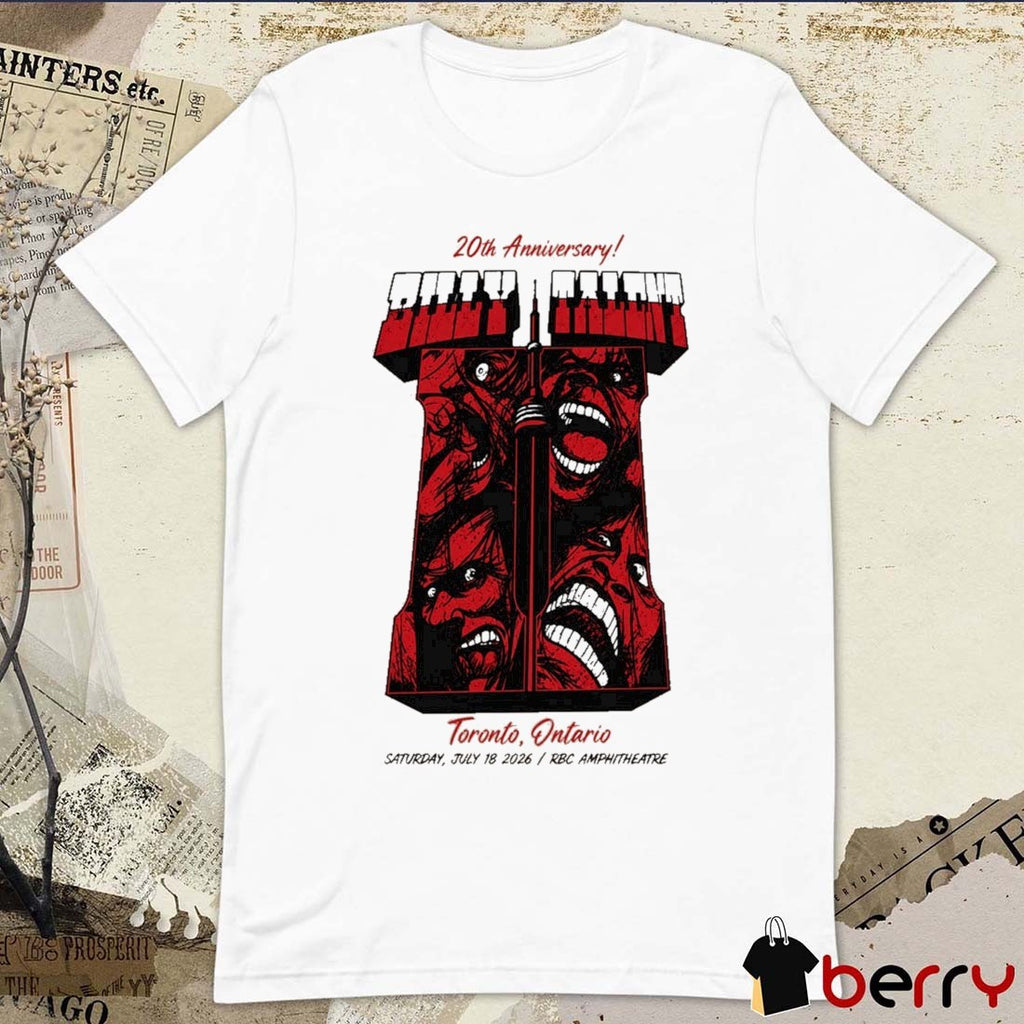 Billy Talent 20th Anniversary Tour July 18 2026 RBC Amphitheatre Ontario On t-shirt