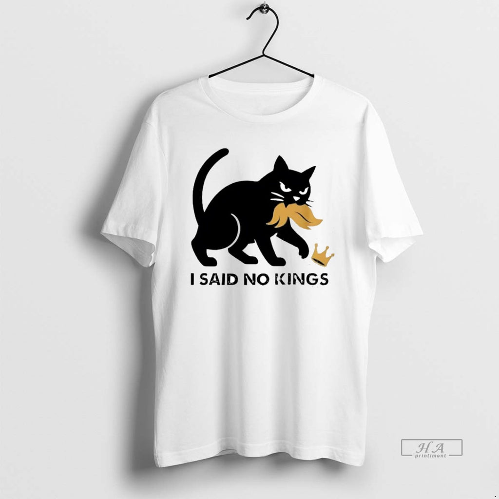Official Black Cat I Said No Kings Anti Trump