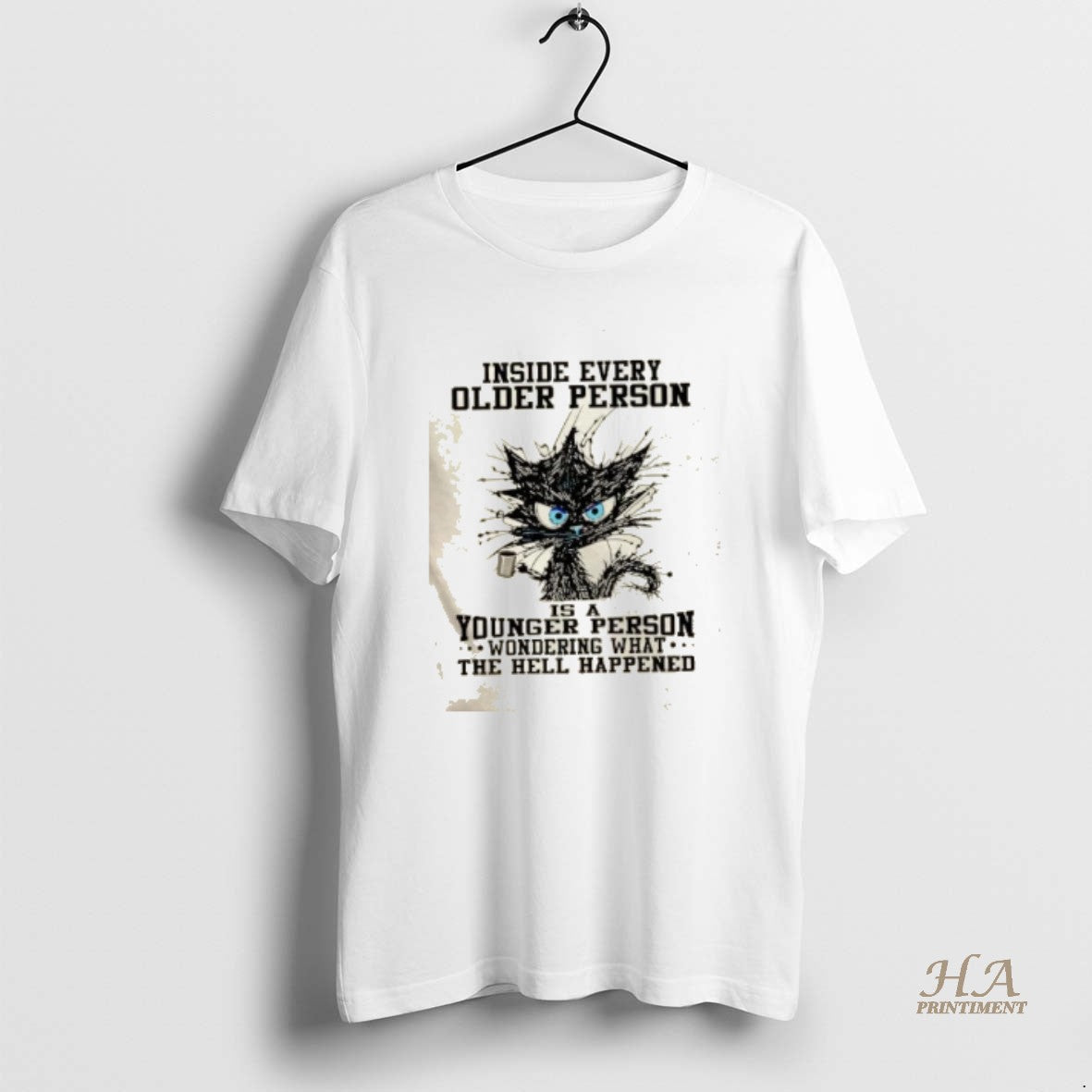 Official Black Cat Inside Every Older Person Is A Younger Person Wondering What The Hell Shirt Hoodie Sweatshirt