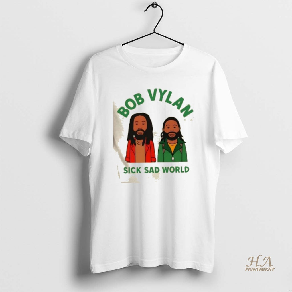 Official Bob Vylan Sick Sad World Shirt Hoodie Sweatshirt | PurePodTees.com