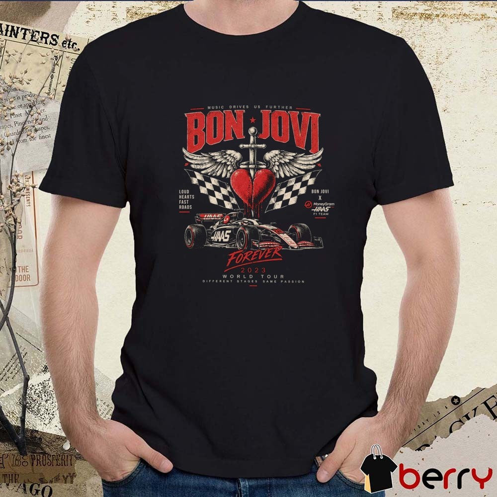 Bon Jovi x TGR Haas F1 Team Camden Market London September 3-13 2026 t-shirt