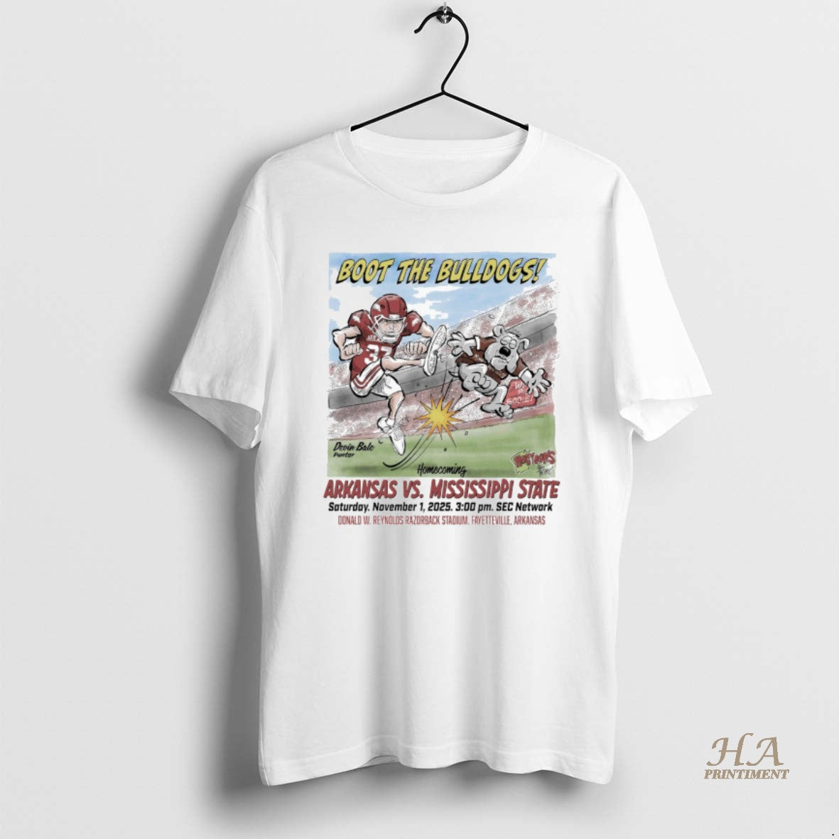 Official Boot The Bulldogs Arkansas Vs Mississippi State Homecoming November 1 2025 Fayetteville Ar Shirt Hoodie Sweatshirt