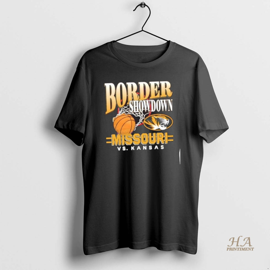 Official Border Showdown Missouri Tigers Vs Kansas Jayhawks Basketball Shirt Hoodie Sweatshirt | PurePodTees.com