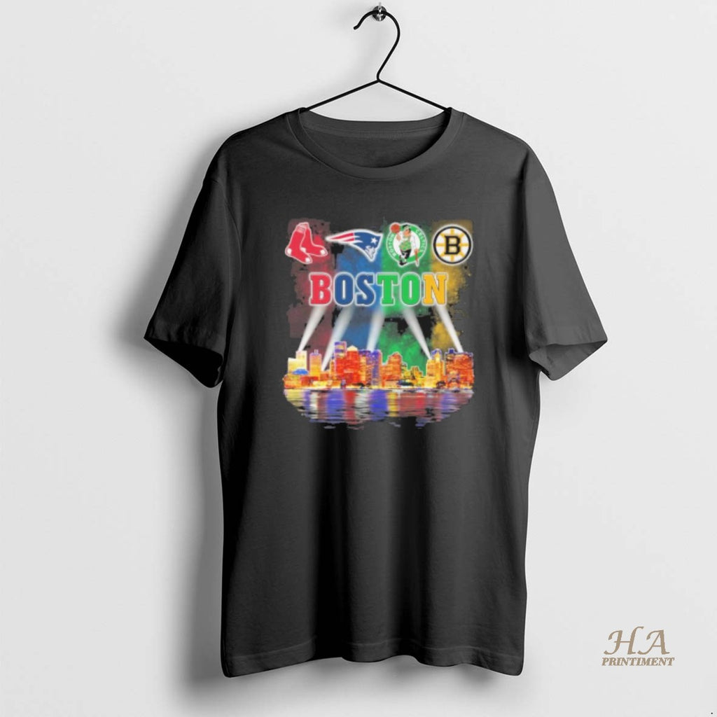 Official Boston Sports Teams Logo Retro City Shirt Hoodie Sweatshirt | PurePodTees.com