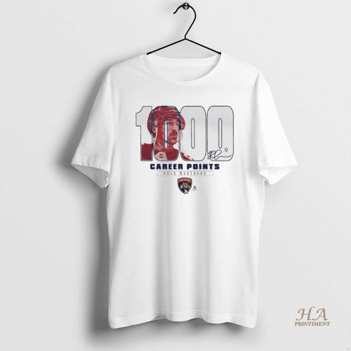Official Brad Marchand Florida Panthers Gray 1000 Career Points Legacy Signature Shirt Hoodie Sweatshirt | PurePodTees.com