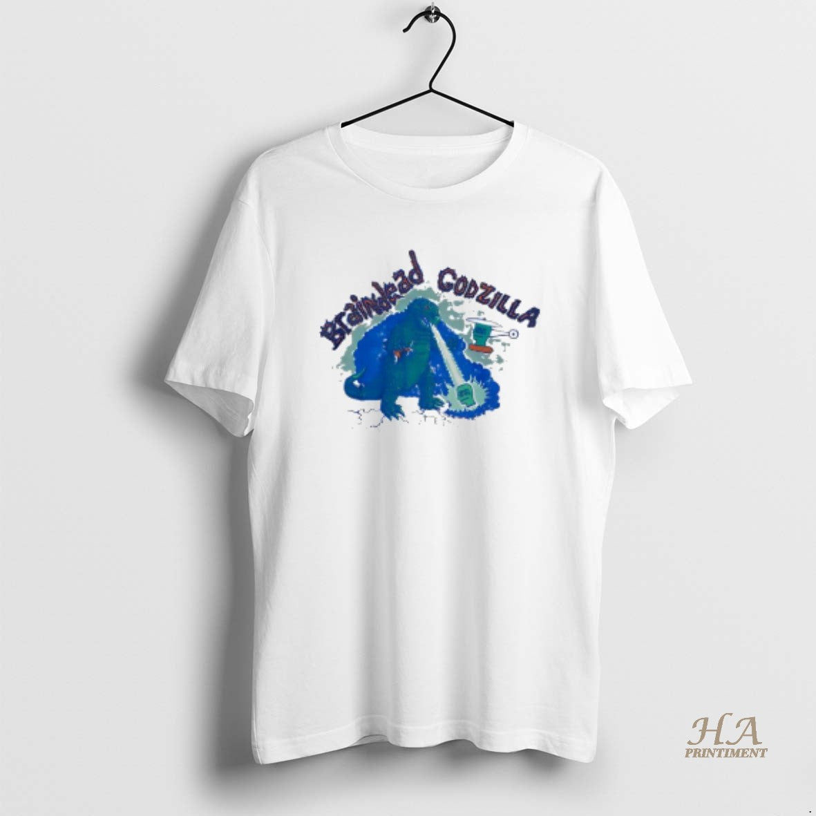 Official Brain Dead X Godzilla Ringer Shirt Hoodie Sweatshirt | PurePodTees.com