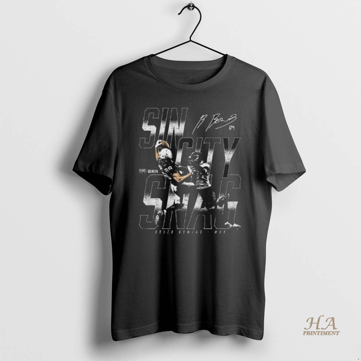 Official Brock Bowers Las Vegas Sin City Snag Shirt Hoodie Sweatshirt | PurePodTees.com