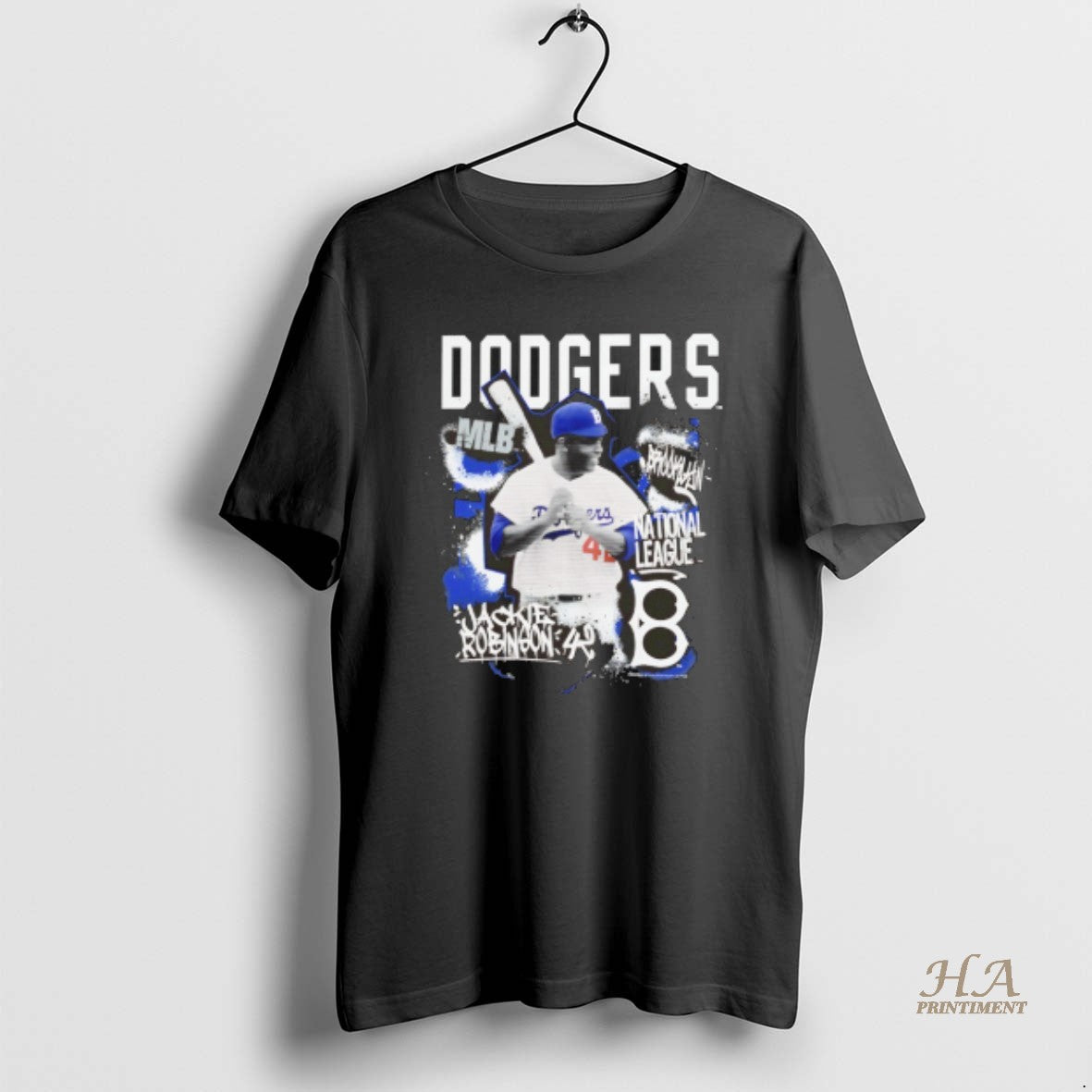 Official Brooklyn Dodgers Jackie Robinson National League Star Moment Shirt Hoodie Sweatshirt | PurePodTees.com