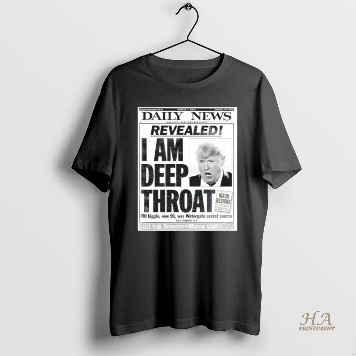 Official Bubba Trump Daily News Revealed I Am Deep Throat Shirt Hoodie Sweatshirt | PurePodTees.com