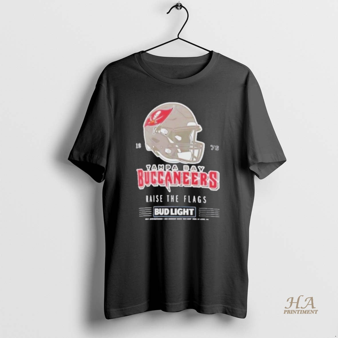 Official Bud Light X Tampa Bay Buccaneers Raise The Flags Helmet Shirt Hoodie Sweatshirt | PurePodTees.com