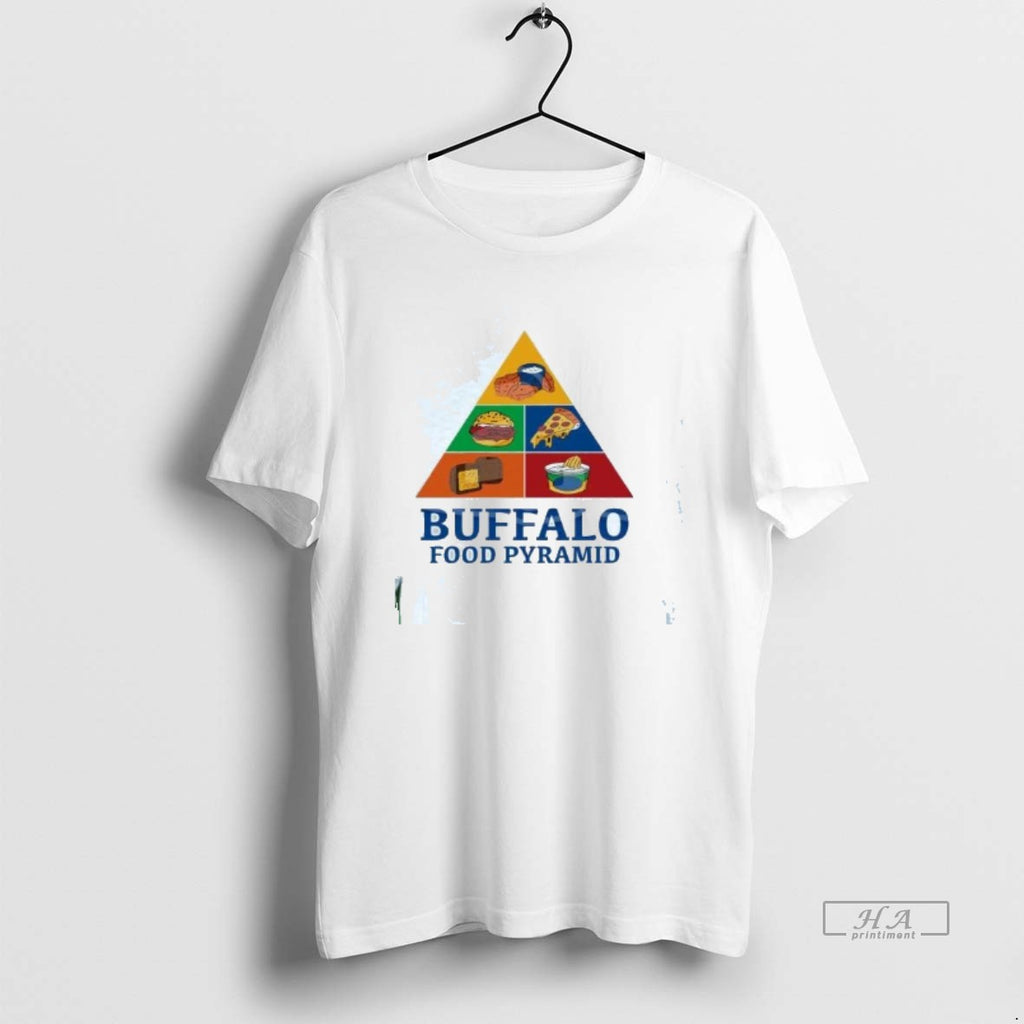 Official Buffalo Food Pyramid Chicken Wings Burger Pizza Sandwich Milano Shirt Hoodie Sweatshirt | PurePodTees.com