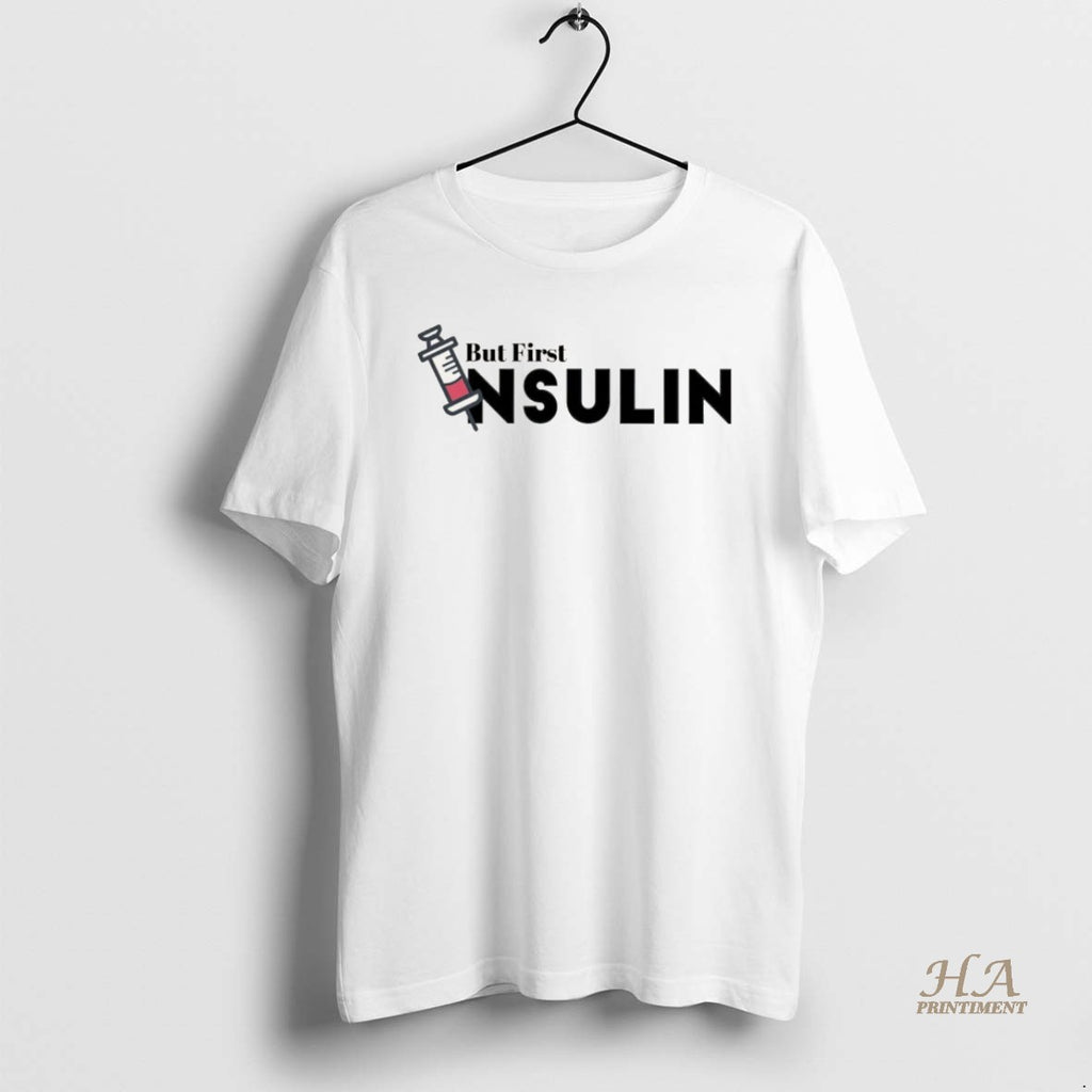 Official But Frist Insulin Christmas Shirt Hoodie Sweatshirt | PurePodTees.com