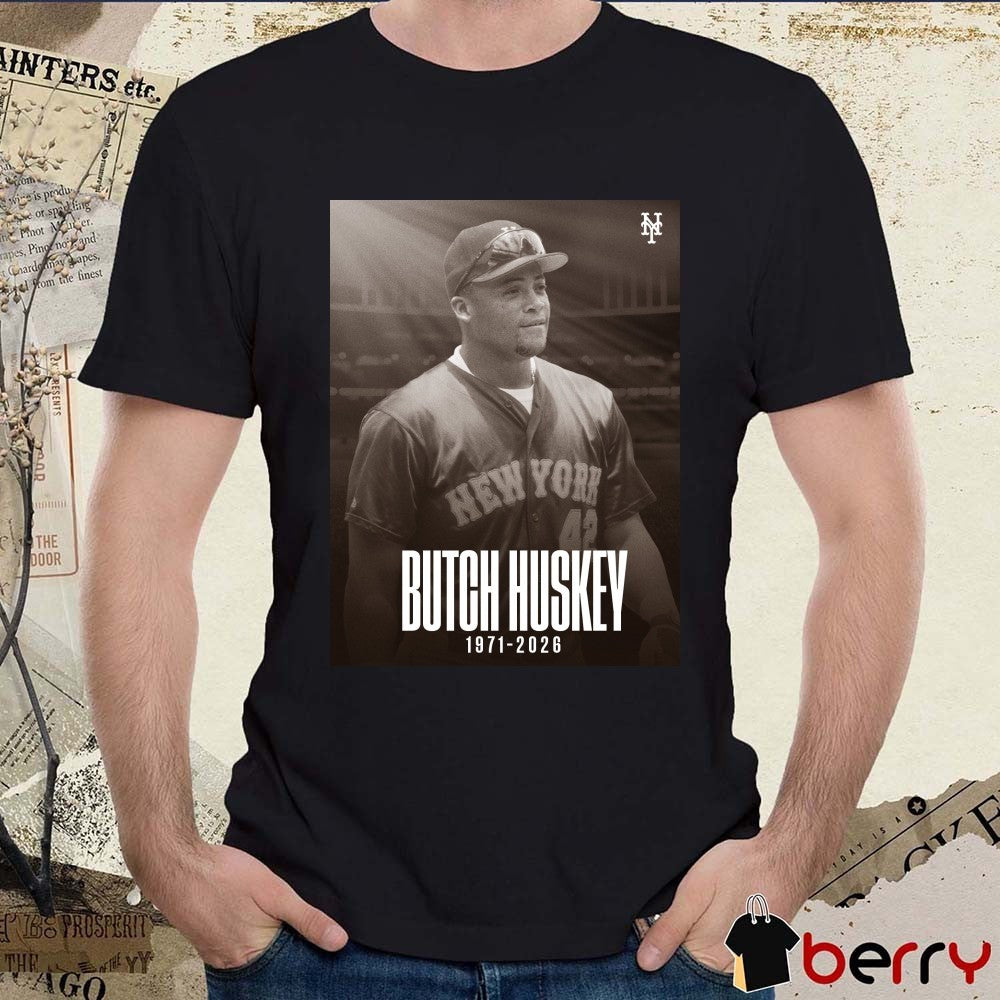 Butch Huskey 1971 – 2026 New York Mets Poster t-shirt