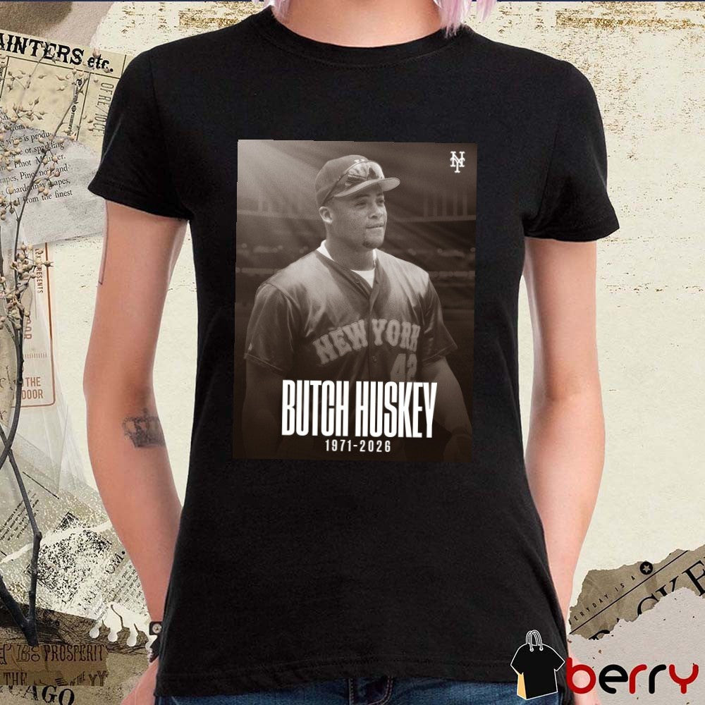 Butch Huskey 1971 – 2026 New York Mets Poster t-shirt