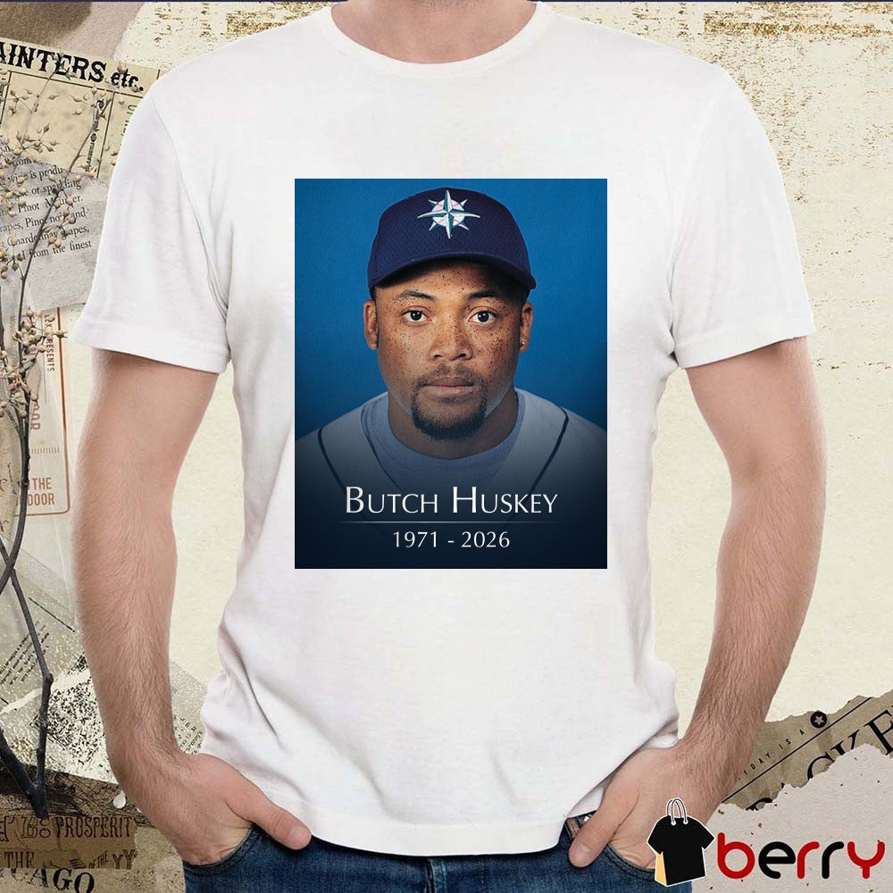 Butch Huskey 1971 – 2026 Seattle Mariners Poster t-shirt