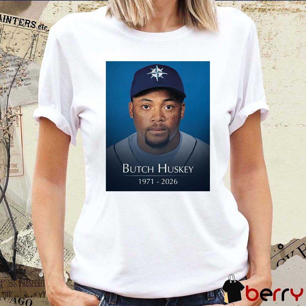 Butch Huskey 1971 – 2026 Seattle Mariners Poster t-shirt