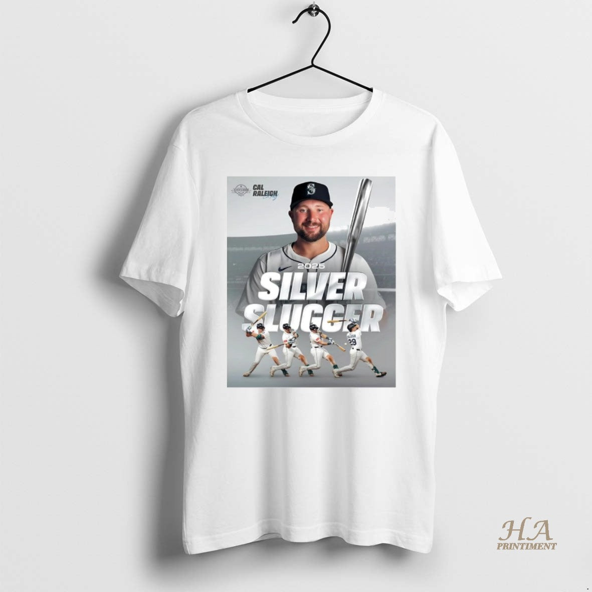 Official Cal Raleigh 2025 Silver Slugger Shirt Hoodie Sweatshirt | PurePodTees.com