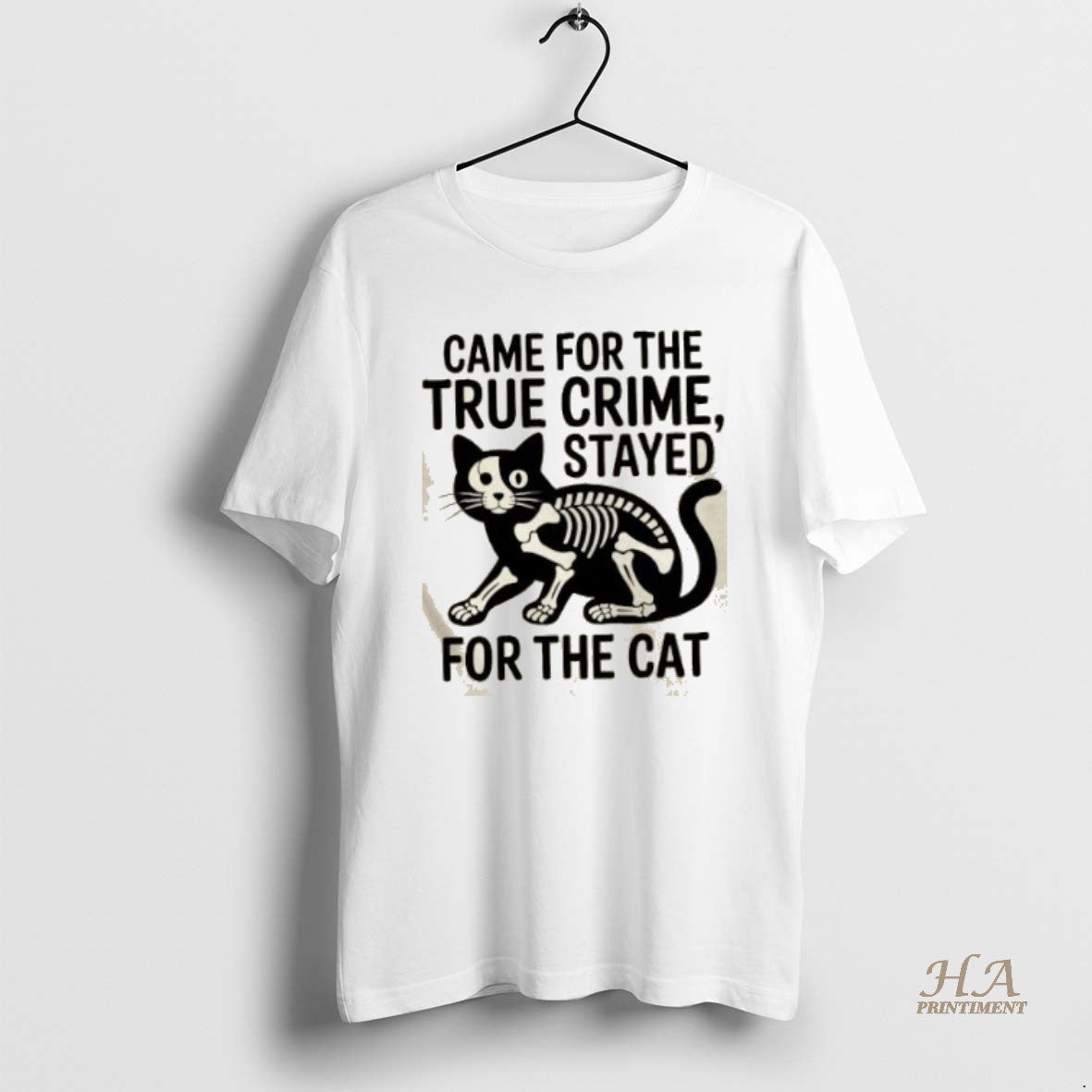 Official Came For The True Crime Stayed For The Cat Shirt Hoodie Sweatshirt | PurePodTees.com