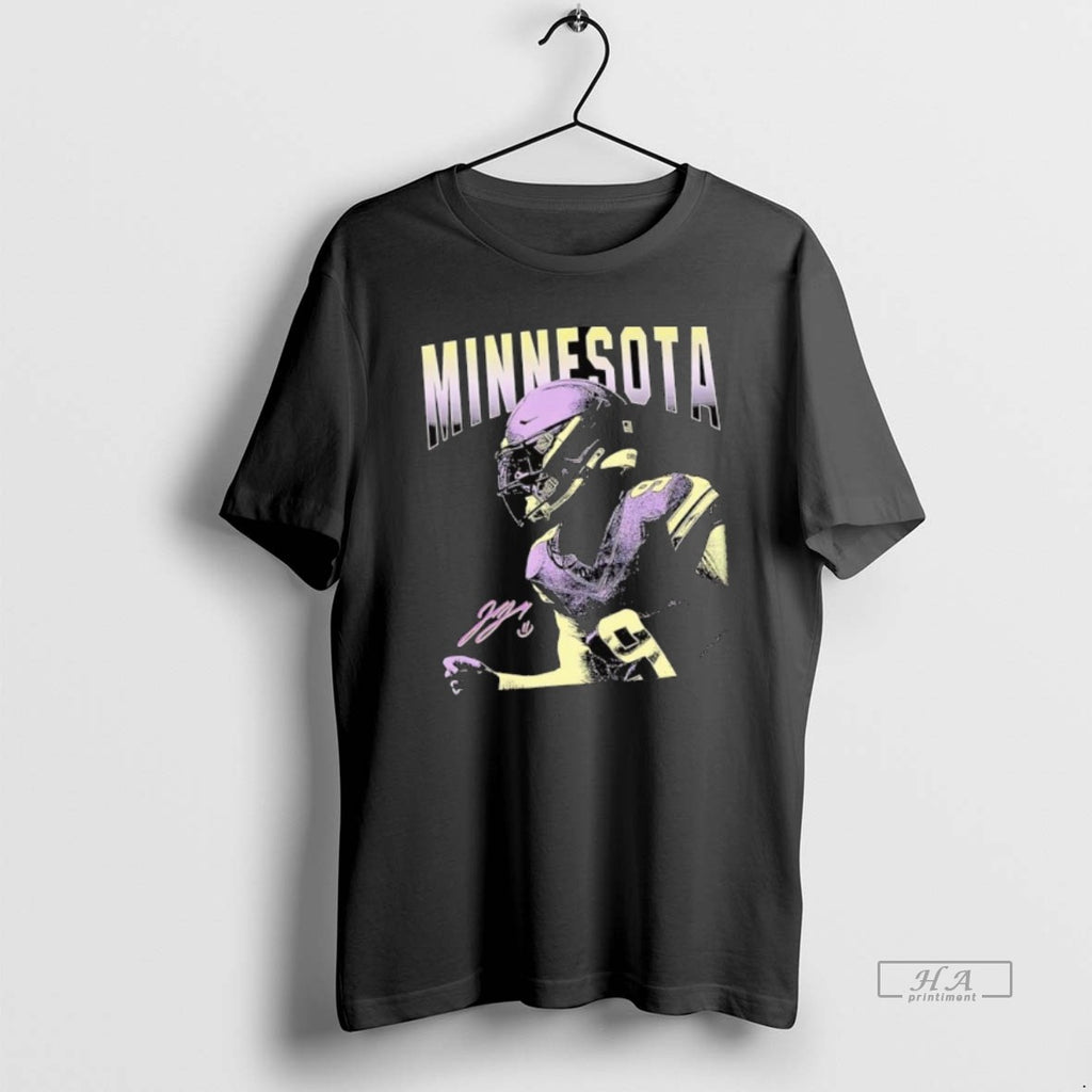 Official Camiseta Vintage De Jj Mccarthy Minnesota Vikings Signature
