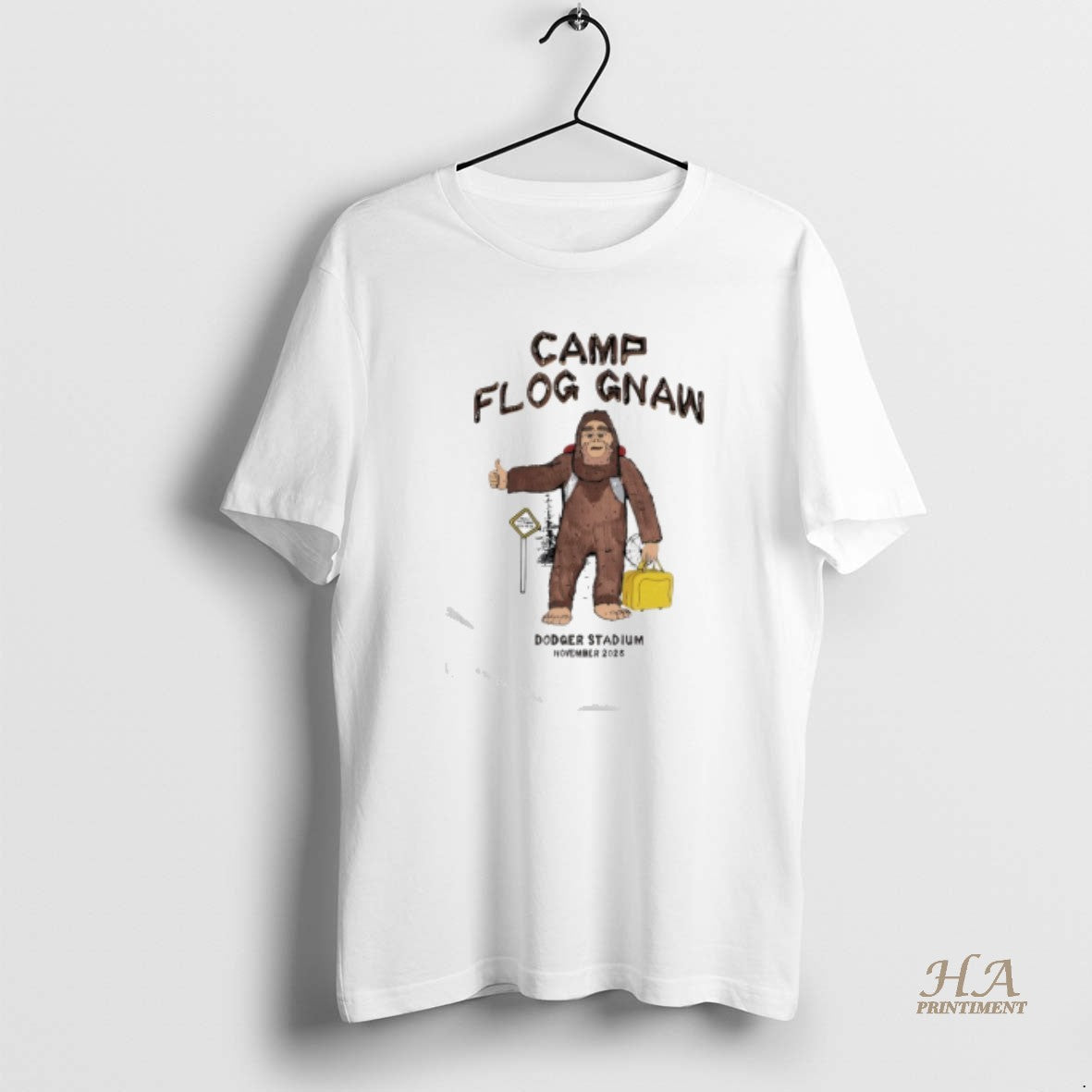 Official Camp Flog Gnaw Dodger Stadium November 2025 Sasquatch Shirt Hoodie Sweatshirt | PurePodTees.com