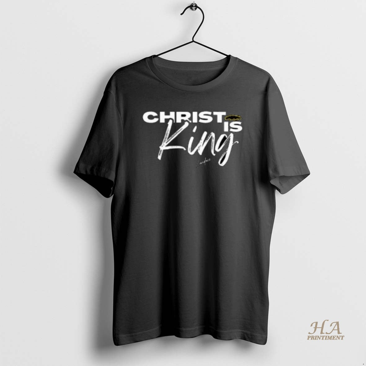 Official Candace Owens Christ Is King Circle Black Shirt Hoodie Sweatshirt | PurePodTees.com