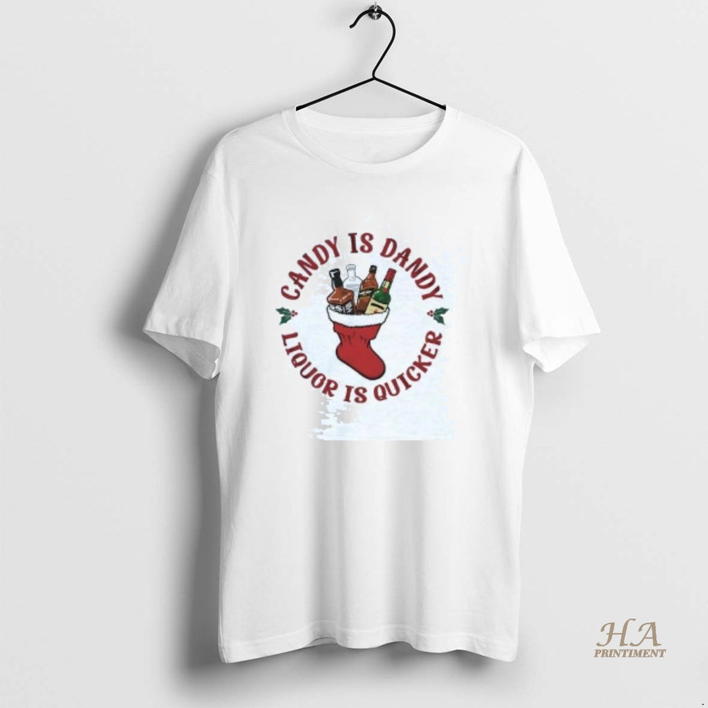 Official Candy Is Dandy Liquor Is Quicker Sox Holly Christmas Shirt Hoodie Sweatshirt | PurePodTees.com