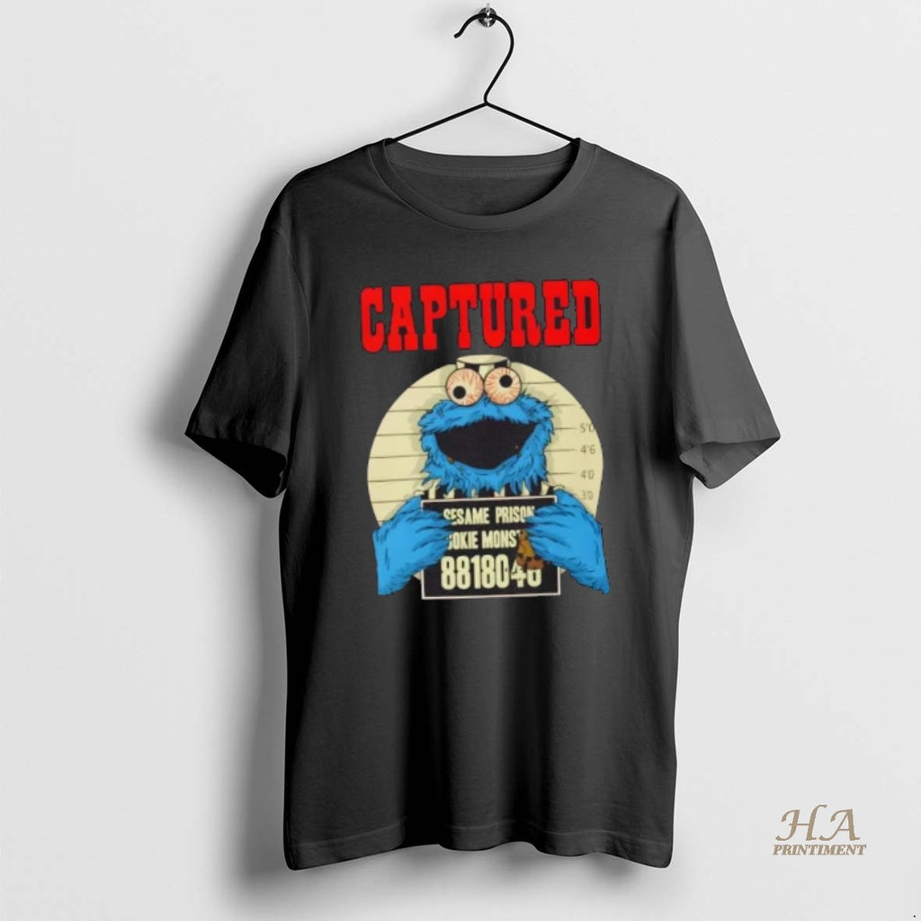 Official Captured Cookie Monster Mugshot Vintage Shirt Hoodie Sweatshirt | PurePodTees.com