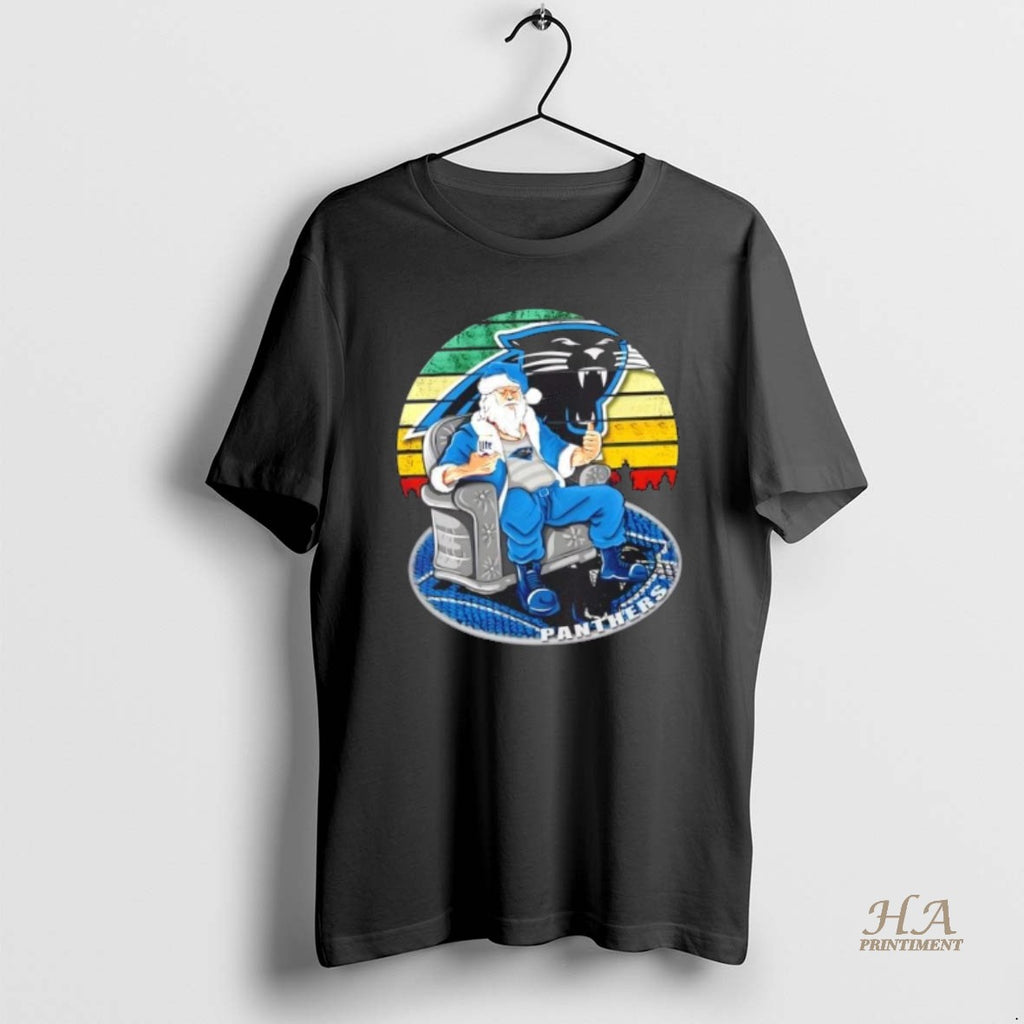 Official Carolina Panthers X Santa Claus Christmas Vintage Shirt Hoodie Sweatshirt | PurePodTees.com