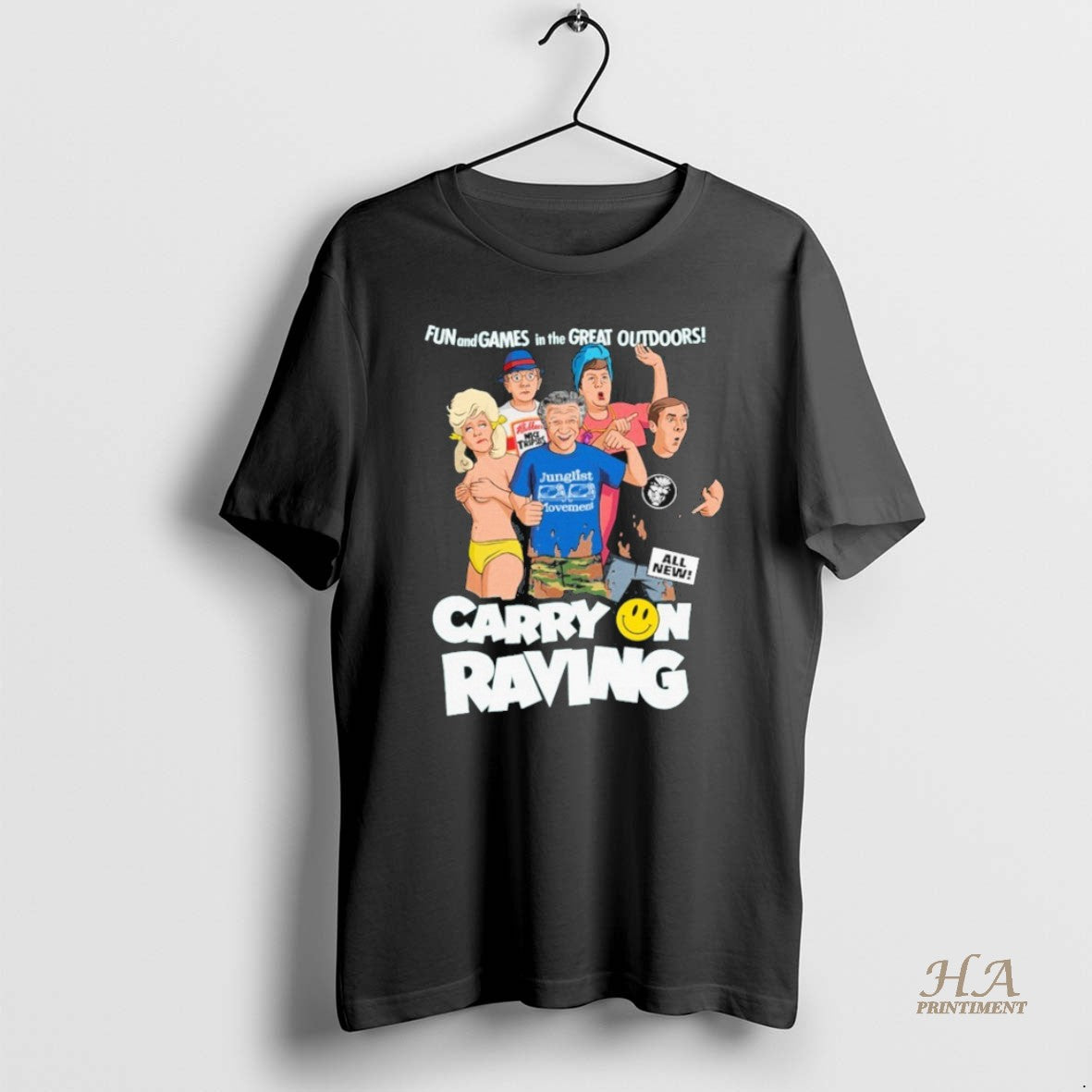 Official Carry On Raving Fun And Games In The Great Outdoors Shirt Hoodie Sweatshirt | PurePodTees.com