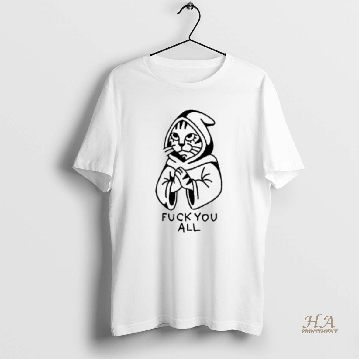 Official Cat Fuck All Shirt Hoodie Sweatshirt | PurePodTees.com
