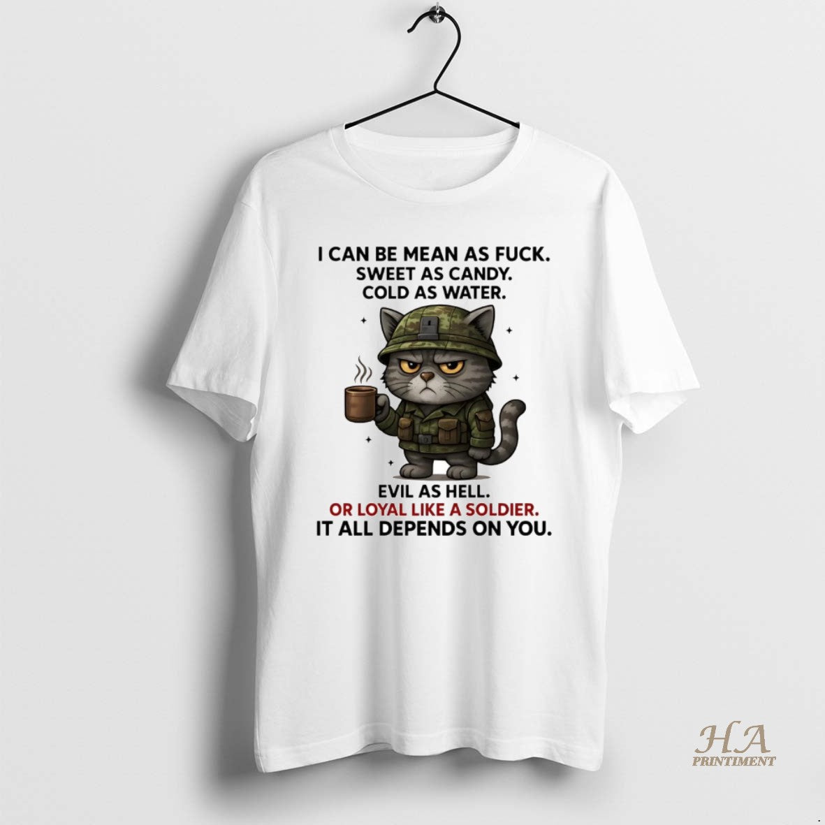 Official Cat I Can Be Mean As Fuck Sweet As Candy Shirt Hoodie Sweatshirt | PurePodTees.com