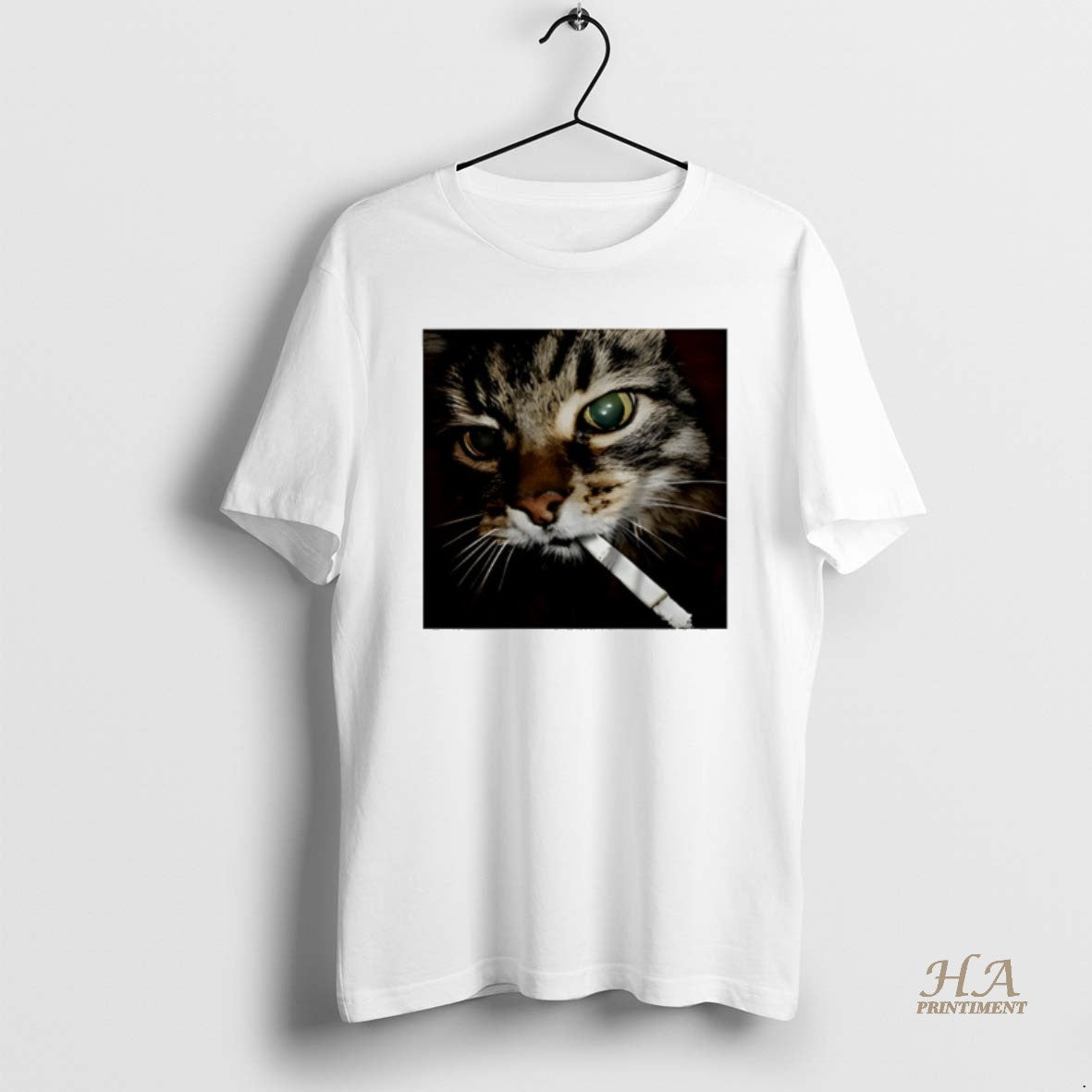 Official Cat Smoking Photo Meme Shirt Hoodie Sweatshirt | PurePodTees.com