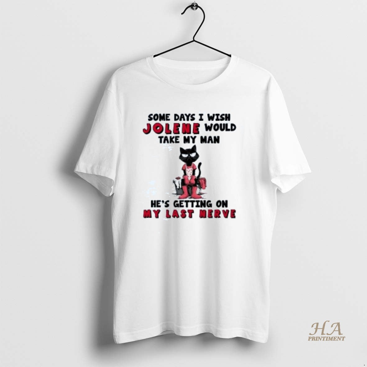 Official Cat Some Days I Wish Jolene Would Take My Man Shirt Hoodie Sweatshirt | PurePodTees.com
