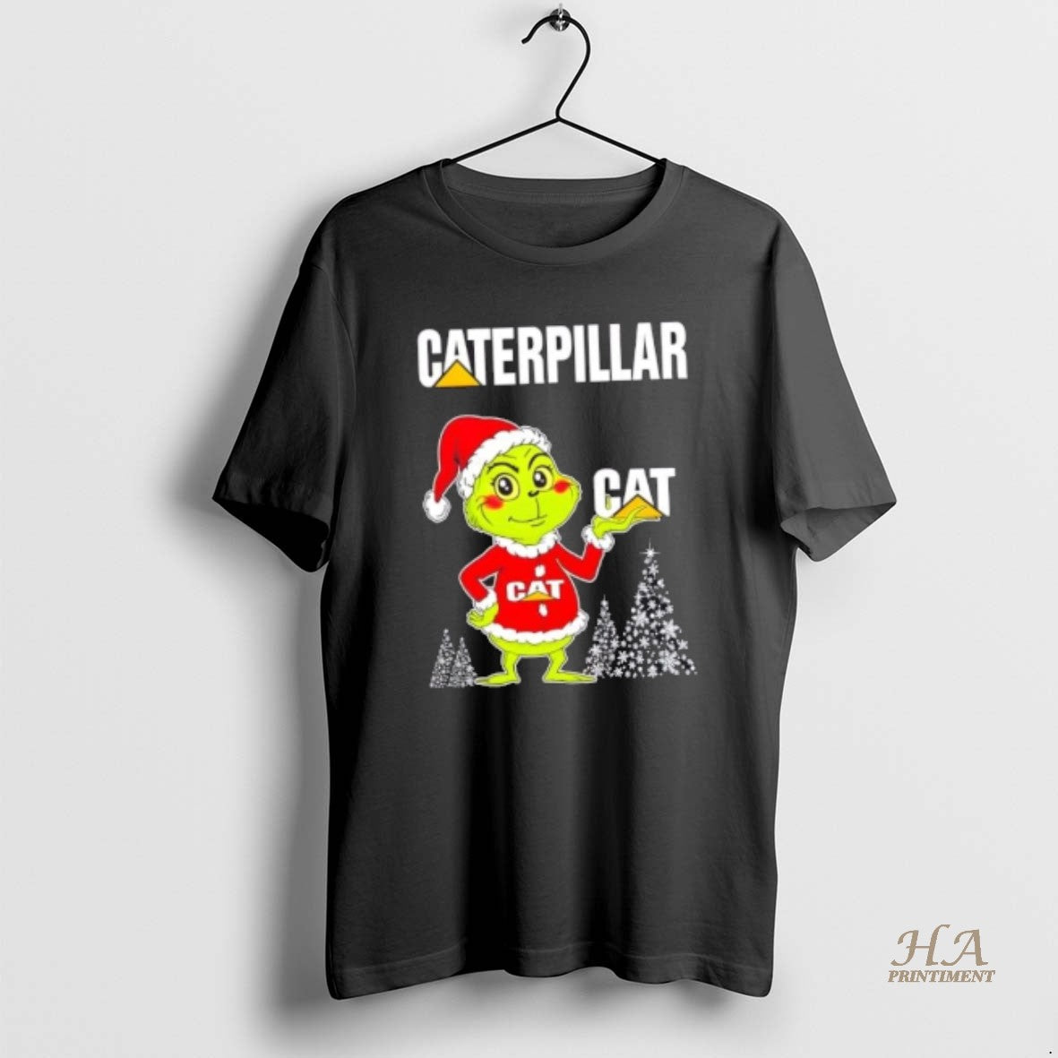 Official Caterpillar And Grinchmas Merry Christmas Shirt Hoodie Sweatshirt | PurePodTees.com