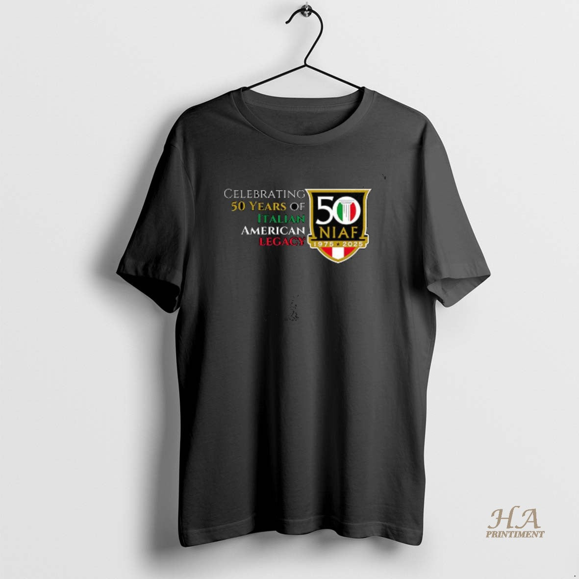 Official Celebrating 50 Years Of Italian American Legacy 1975 2025 Shirt Hoodie Sweatshirt | PurePodTees.com